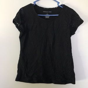 Black lace top
